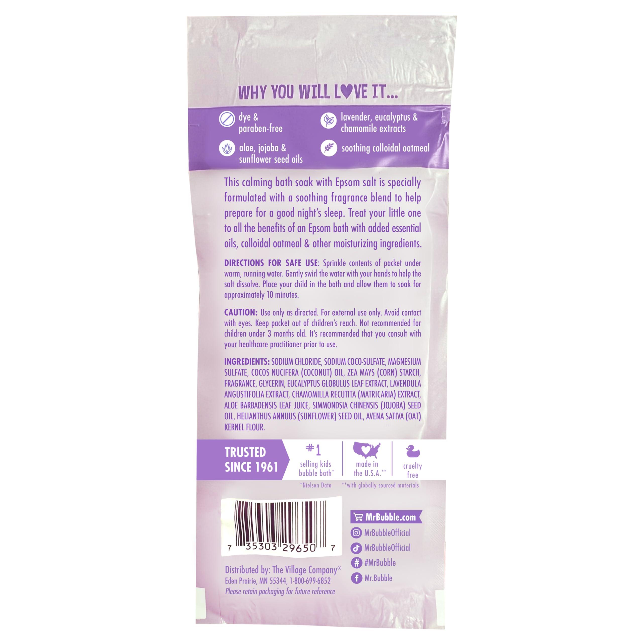 Mr. Bubble Mr. Bubble Calm & Sleep Bath Soak with Epsom Salt, 2 oz., Pack of 12