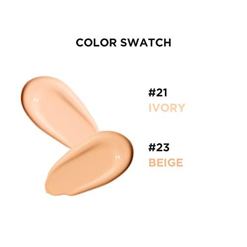 UNNY CLUB IM UNNY Stay Velvet Cushion | Long Lasting Korean Foundation Cushion, Base Makeup with Matte Finish, Full Coverage | K Beauty (21. Ivory)