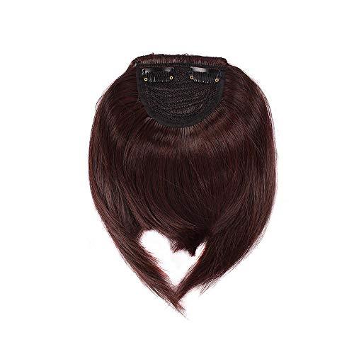 Aonmg Aonmg Clip In On Synthetic Blunt Hair Fake bangs Straight Front Neat Fake bangs Fake Hair Fringes With Fringes Hairpiece #8