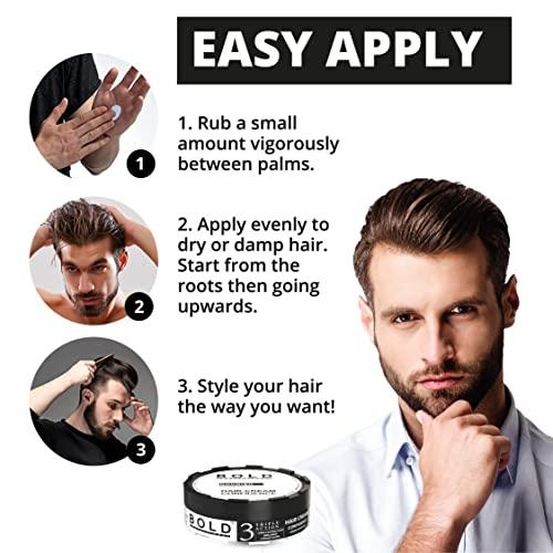 BOLD PROFESSIONAL BOLD PROFESSIONAL Shaping Cream - Hair Styling Cream - Long-Lasting Hold - Matte Finish - All Hair Types - All Day Hold - 5.07 Oz