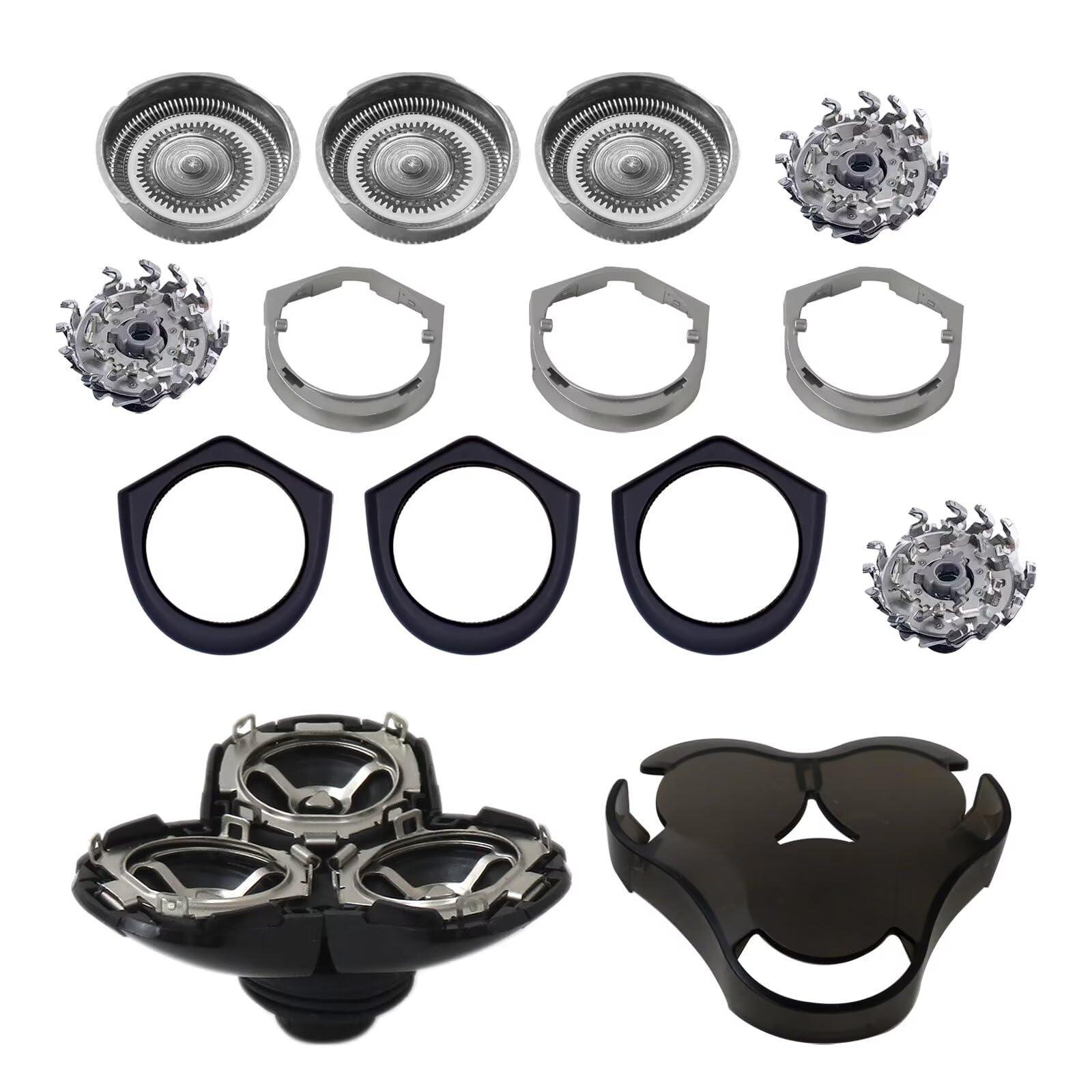 Rllyer Full Set of Replacement Shaving Head for Norelco RQ12XX for Sensotouch 3D Shavers