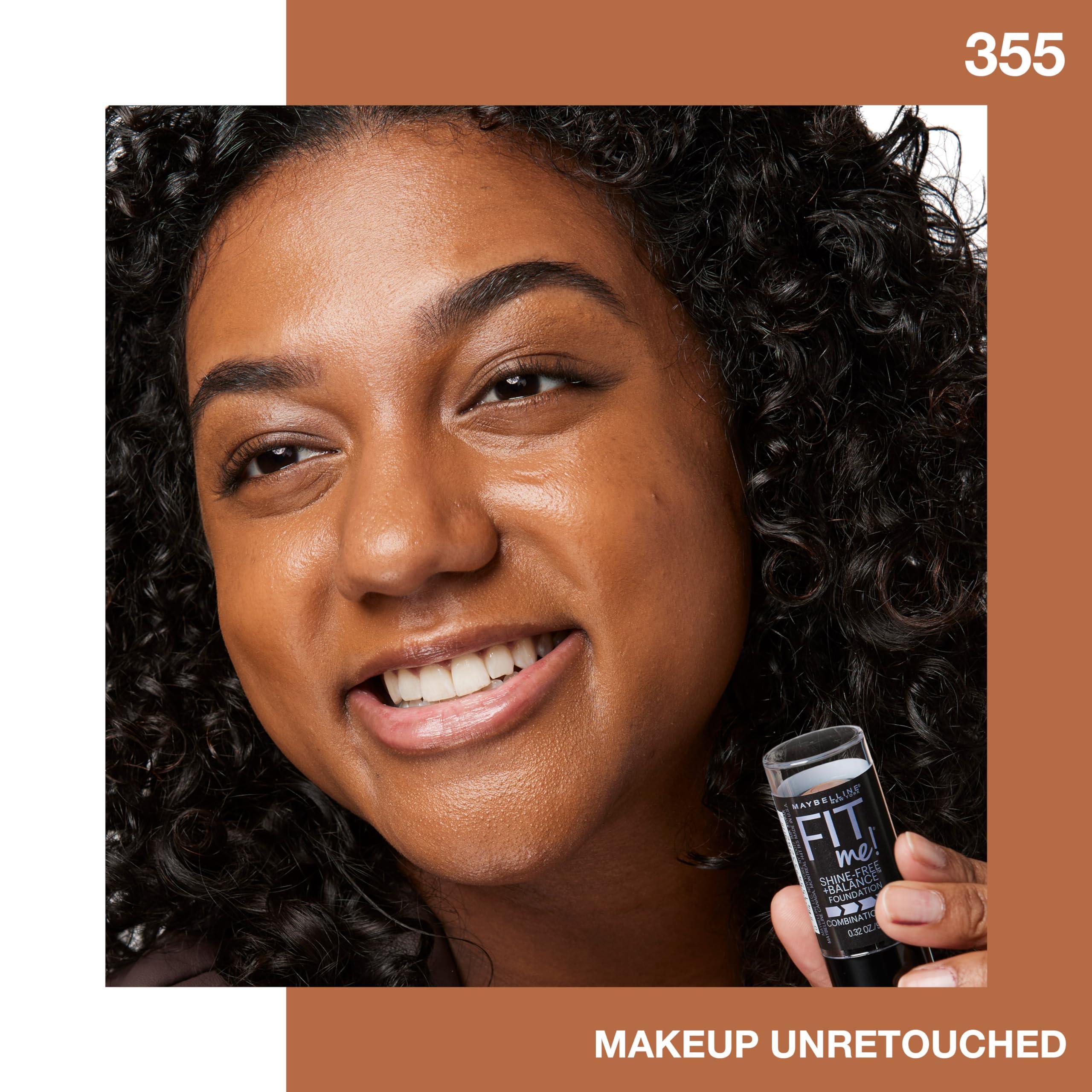 Maybelline New York Maybelline Fit Me Shine-Free + Balance Foundation Stick, Multi-Use Face Makeup and Contour Stick For Natural, Matte Coverage, Coconut, 1 Count