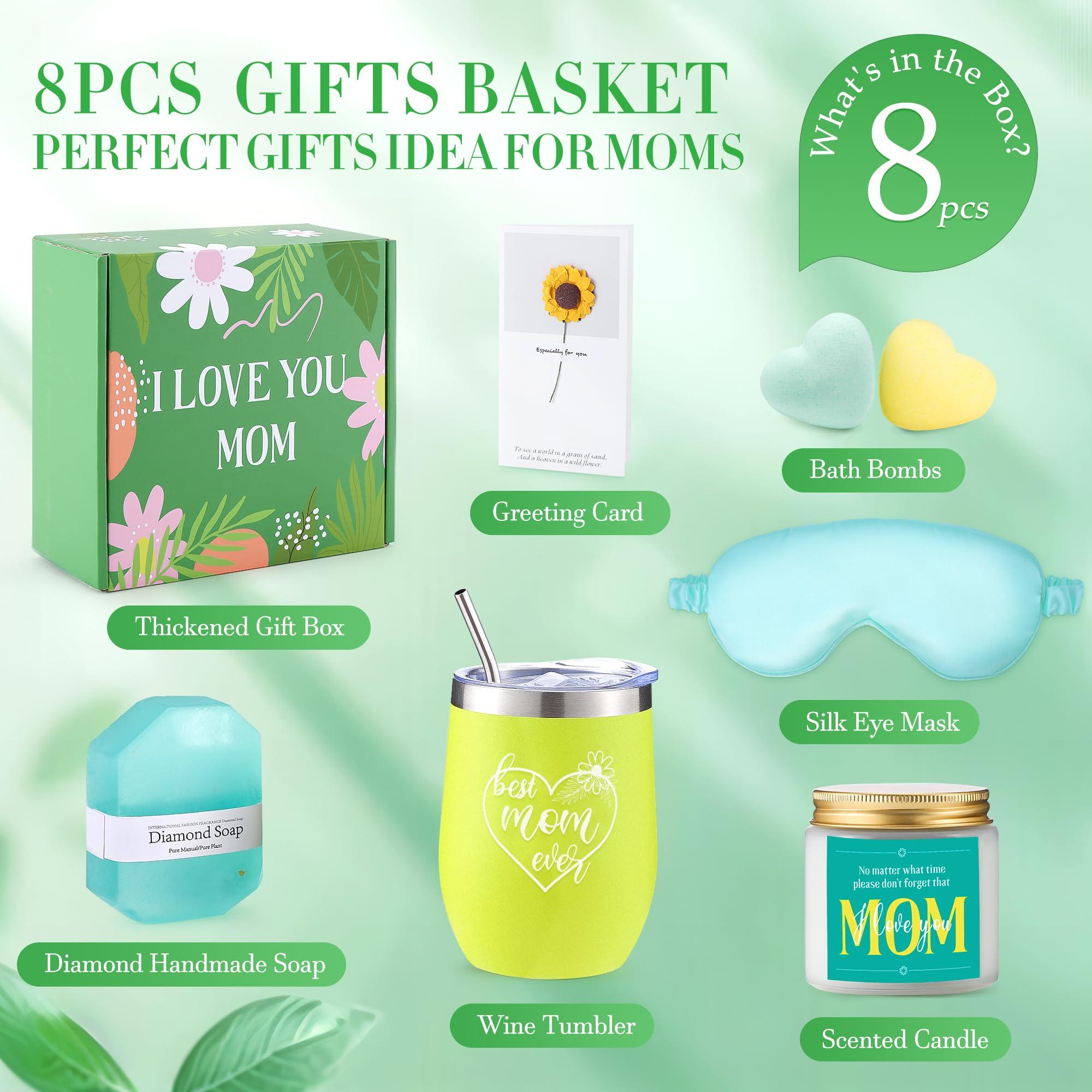 ADBAOBO ADBAOBO Chrismas Gifts for Mom, Mother Gifts Basket Set Gift Ideas for Mother in law Step Mom New Mom,Mother\'s Day Xmas Thanksgiving Self Care Thoughtful Gifts from Daughter Son Kids