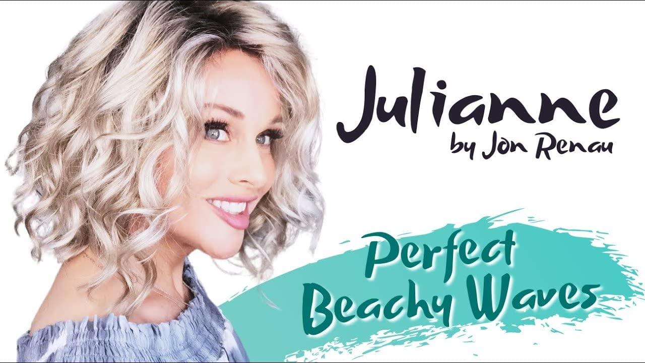 Jon Renau Maxwigs Julianne Petite Cap Color 10RH16 ALMONDINE - Jon Renau Wigs 12.25\" Shoulder Length Synthetic Smart Lace Front Monofilament Top Pre-Styled Multi-Directional Parting Bundle MaxWigs Hairloss Booklet