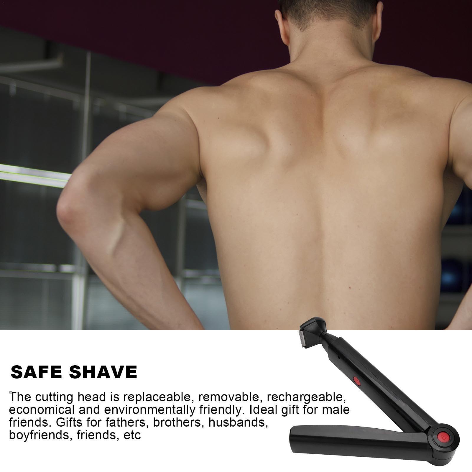 Generic Generic Back Body Electric Shaver - Full Body Leg Hair Removal, Back Hair Body Removal Tools | Body Shaving Groomer Electric Back Hair Shaver, Back Shaver Body Grooming Trimmers for Men and Women