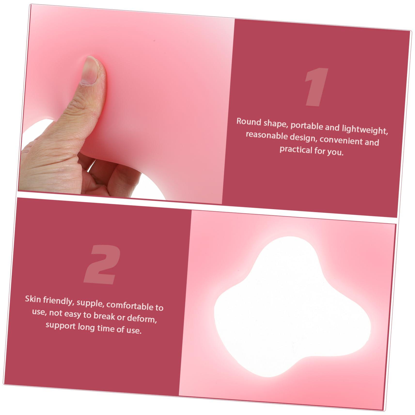 Angoily Angoily Beauty Salon Silicone Pillow Pillows Sleeper Massage Facial Cradle Covers And Neck Massage Face Low Profile Pillow Wrinkle Foldable Massage Bed Headrest Massager Natural Latex Pink