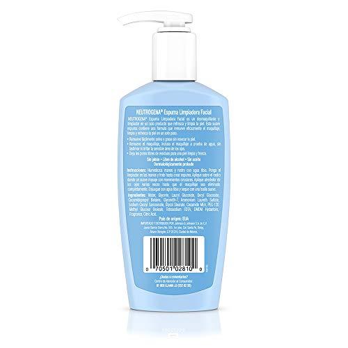 Neutrogena Neutrogena Fresh Foaming Gentle Daily Facial Cleanser & Makeup Remover, Soap Free, Removes Dirt, Oil & Waterproof Makeup, Non-Comedogenic & Hypoallergenic, 6.7 fl. oz
