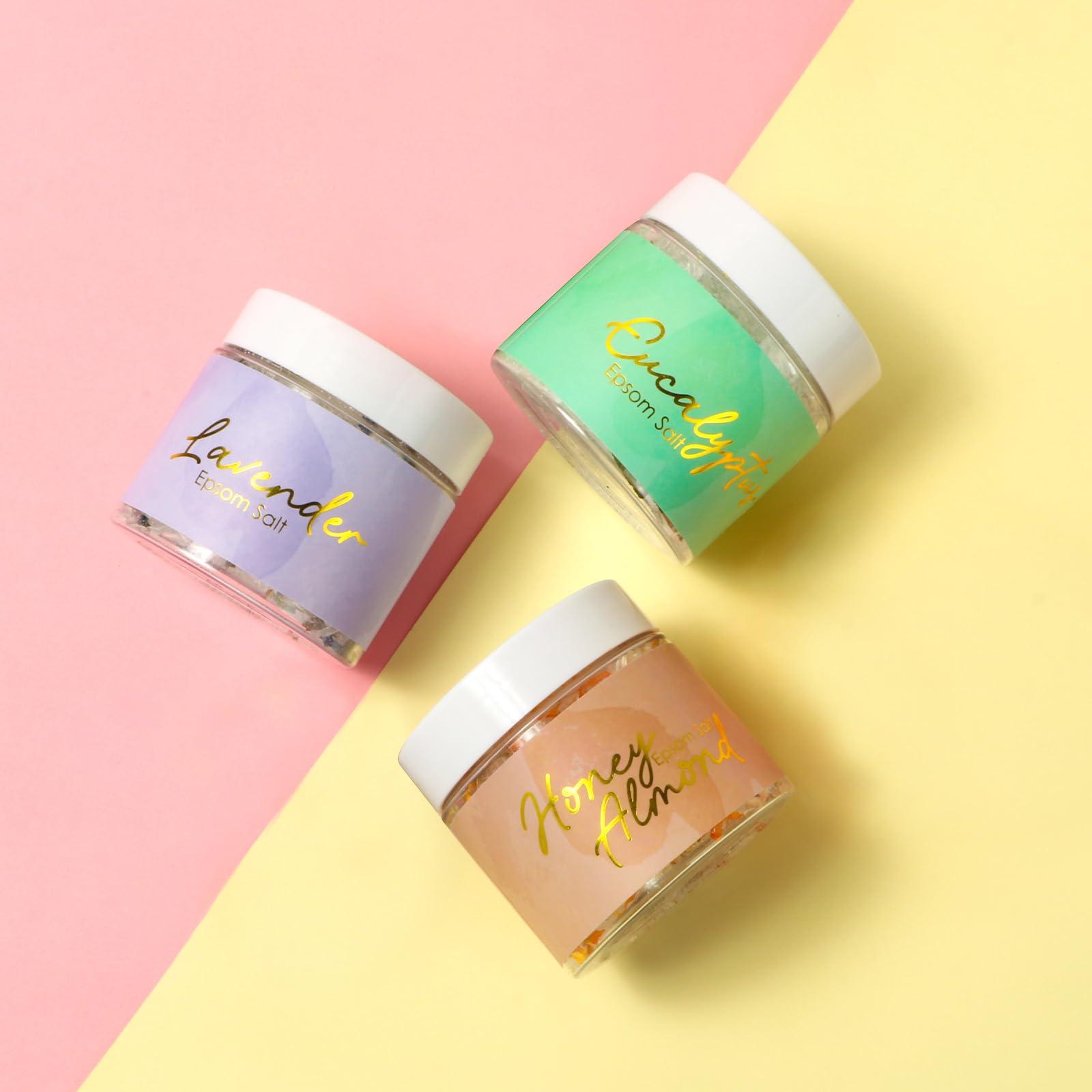 LILY ROY LILY ROY Spa Bath Gift Baskets Set Perfumes Bath and Body Gift Box Gift Set 15 Pcs Epsom Salts Bath Bombs Bath Spa Gifts for Women Fathers Mothers Day Spa Kit Gifts Set for Christmas Birthday