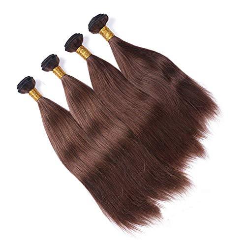 Tony beauty hair Tony Beauty Hair Virgin Brazilian Dark Brown Human Hair Weave Extensions Silky Straight #4 Chocolate Brown Virgin Remy Hair Bundles Deals Cheap Brazilian Human Hair Wefts 3/4Pcs Lot (30 30 30 30)