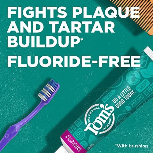 Tom's of Maine Tom\'s of Maine Fluoride-Free Antiplaque & Whitening Natural Toothpaste, Fennel, 5.5 oz. 2-Pack