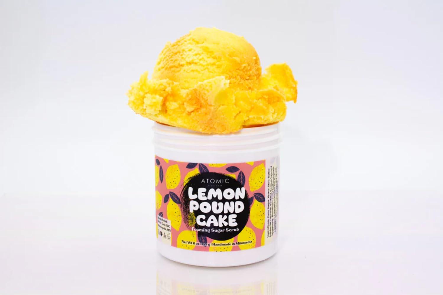 Atomic Polish Handmade Foaming Sugar Scrub Lemon Pound Cake