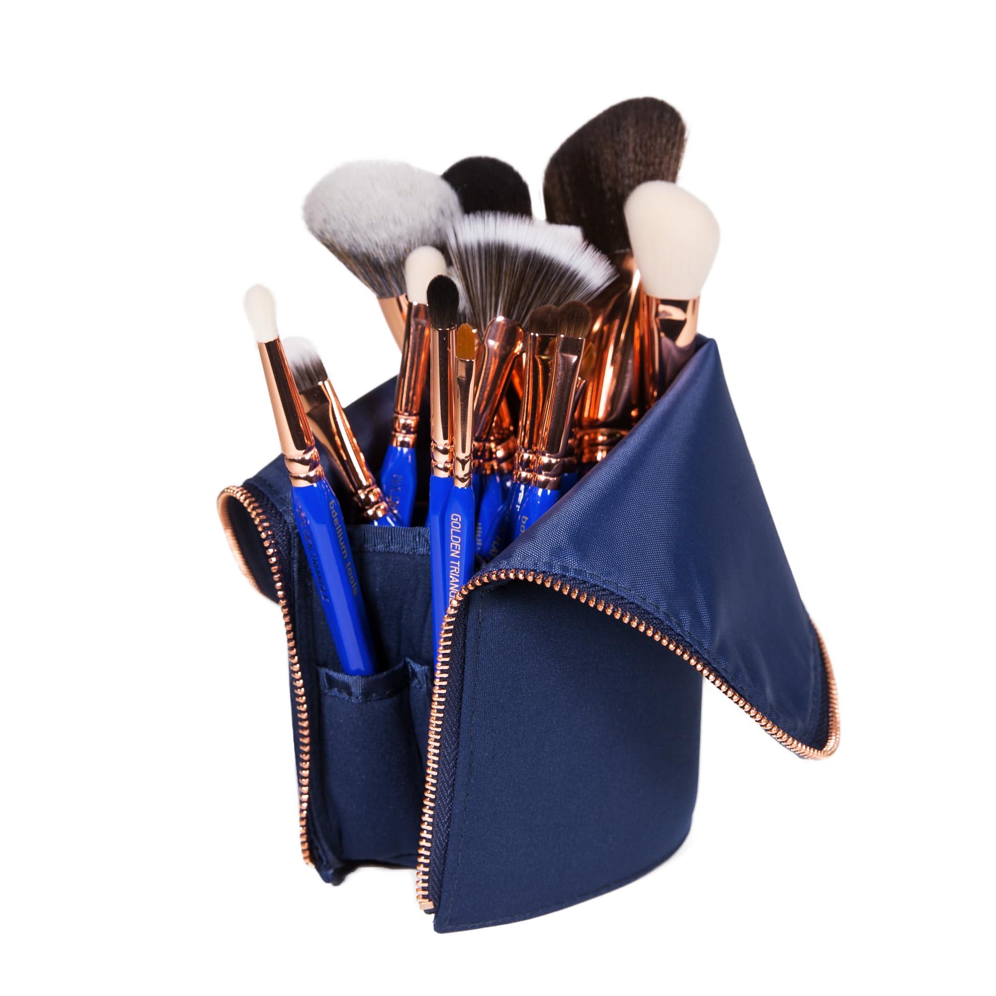 BDELLIUM TOOLS Bdellium Tools Professional Makeup Brush Golden Triangle - Phase III Complete 15pc. Brush Set with Stand-Up Pouch
