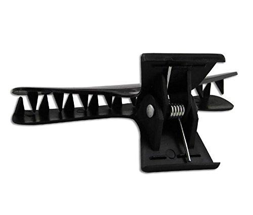 erioctry 12 Black Hairdressing Hairdressers Hair Tools Butterfly Hair Clamps Hair Claw Salon Section Clips Clasps Clamps Barrettes