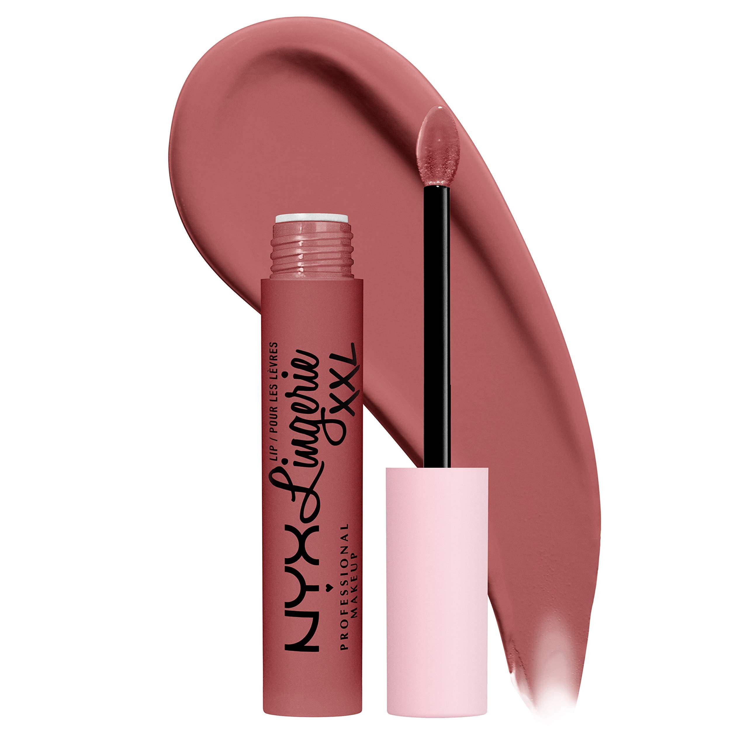 NYX PROFESSIONAL MAKEUP NYX PROFESSIONAL MAKEUP Lip Lingerie XXL Matte Liquid Lipstick Bundle - Strip\'d Down (Coral Beige) & Undress\'d (Pink Nude)