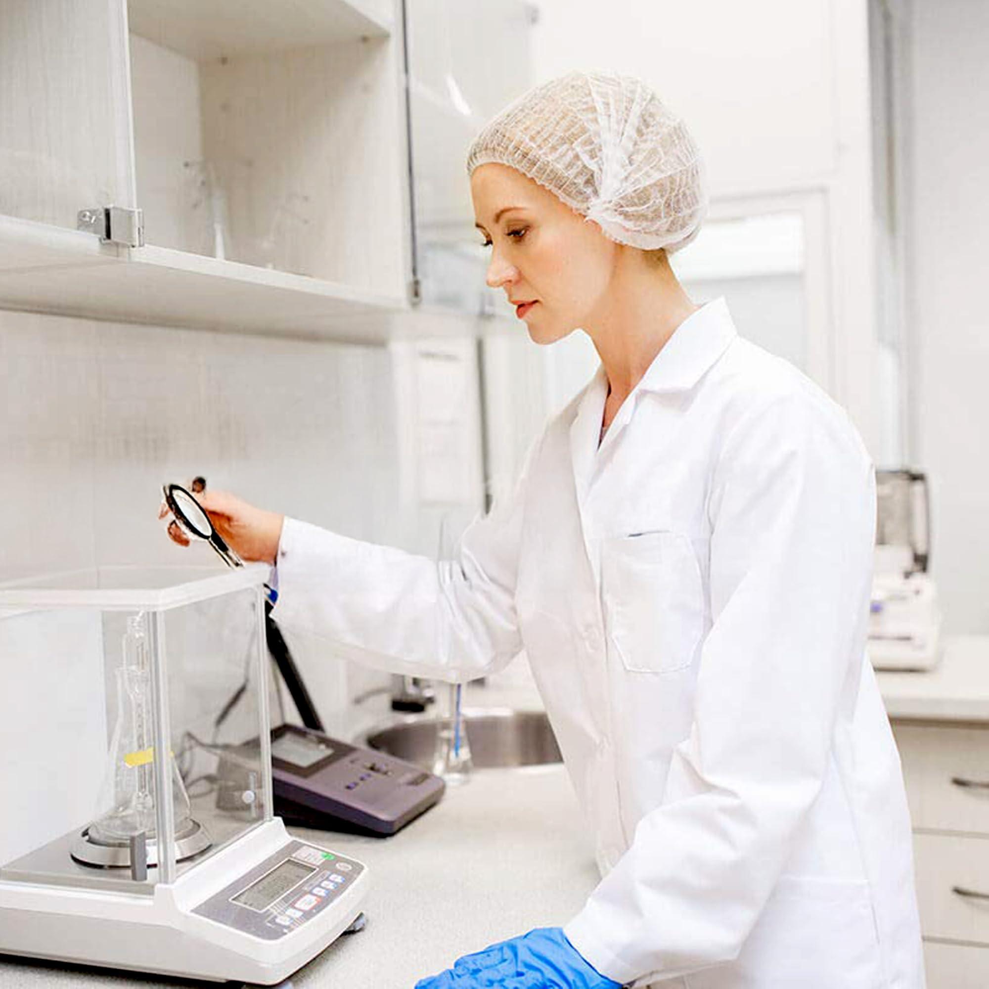 APPEARUS Disposable Bouffant Caps - APPEARUS Disposable Hair Cover Caps for Spa and Salon (White) (100 Count)