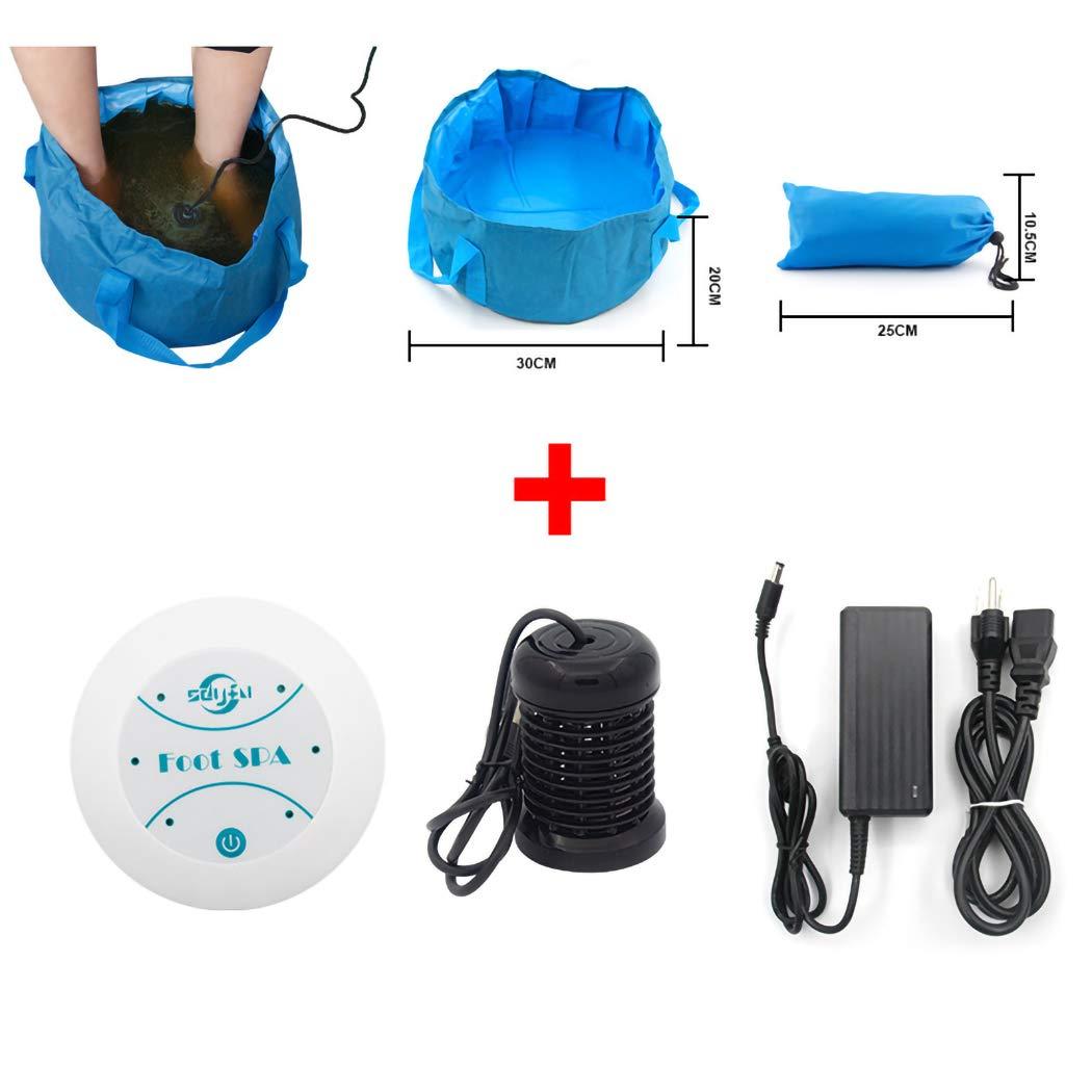 YXJPP Ionic Detox Foot Spa Bath Massage Apparatus, Ion Cleanse Ionic Foot Bath Aqua Cell Feet Spa Machine Detox Foot Massage Bath Anti Stress, with Foot Bath Bag