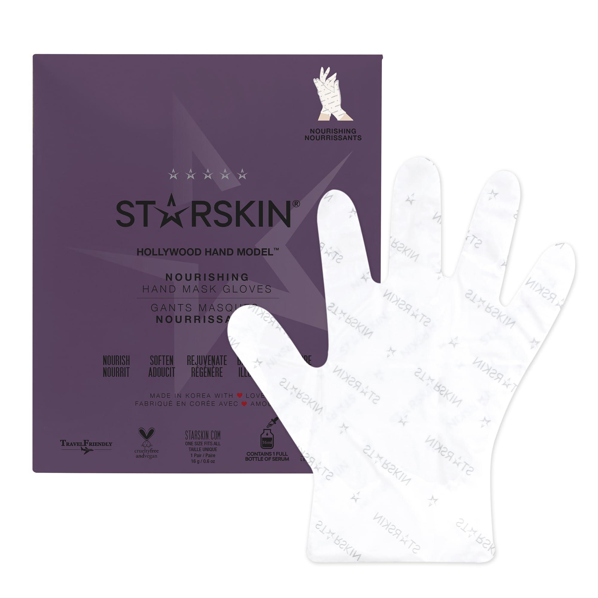 STARSKIN STARSKIN Nourishing Hand Mask, Award Winning Moisturizing Gloves with Shea Butter & Fruit Oils, Repairing, Softening, Hollywood Hand Model