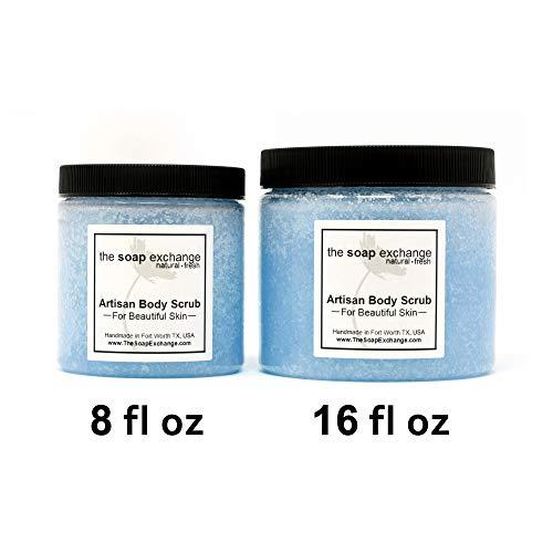The Soap Exchange The Soap Exchange Sugar Body Scrub - Barbershop Scent - Hand Crafted 8 fl oz / 240 ml Natural Artisan Skin Care, Shea Butter, Exfoliate, Moisturize, & Protect. Made in the USA.