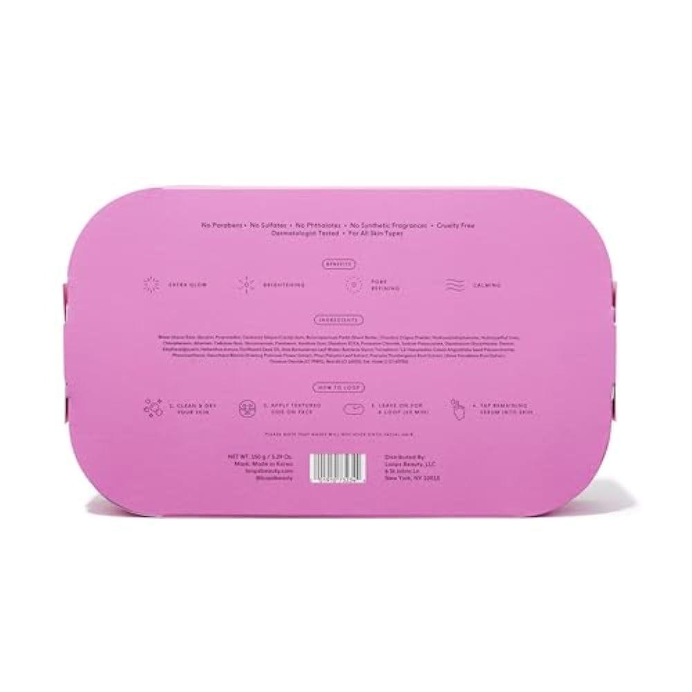 LOOPS LOOPS DOUBLE TAKE - Glow Hydrogel Face Mask - Calms & Soothes Skins Surface - Helps Refine Pores & Brighten Face, Glowing and Luminous - For All Skin Types