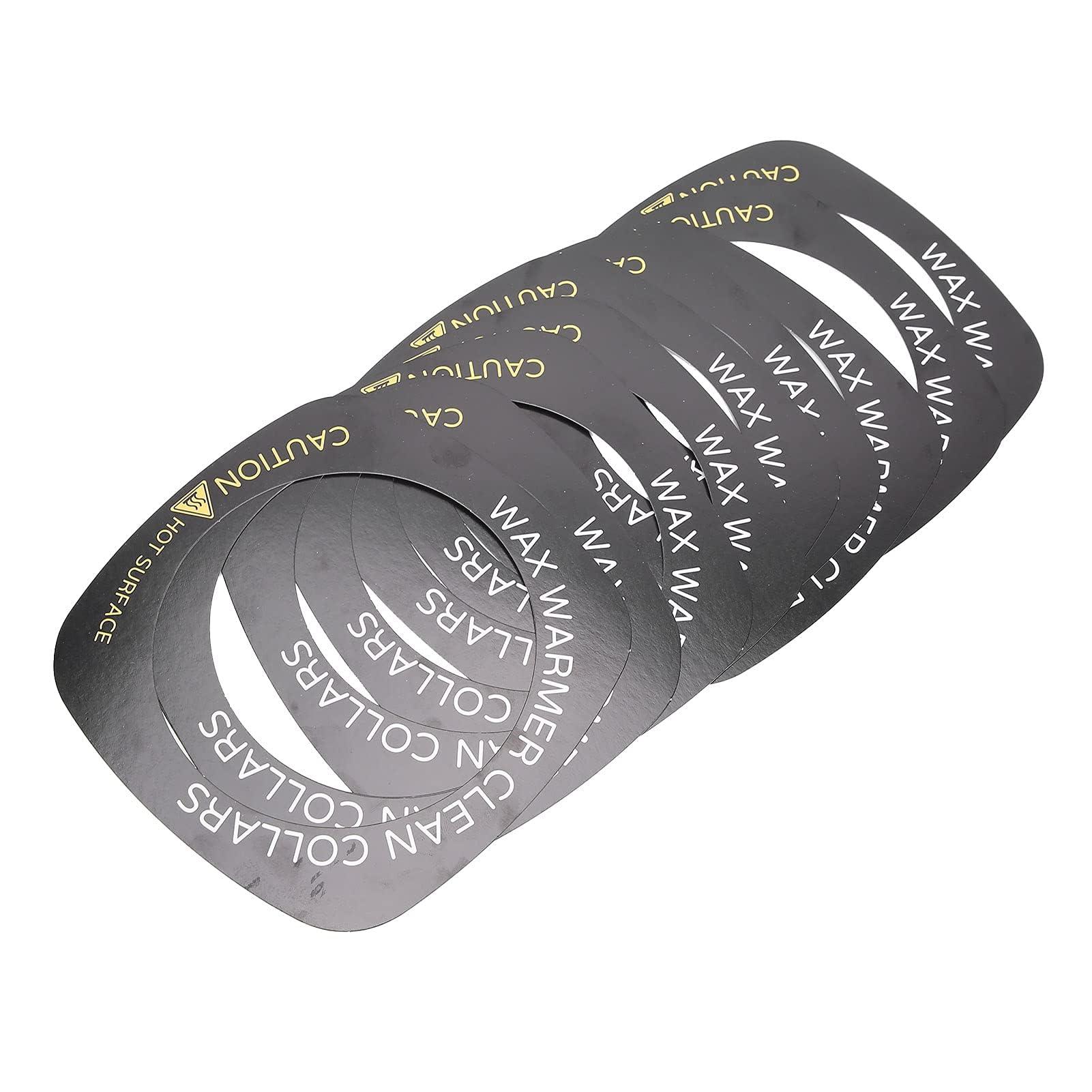 Brrnoo 10pcs Professional Wax Warmer Collar, Wax Heater Protective Ring Accessory for Most Standard Size Wax Heaters (Square)