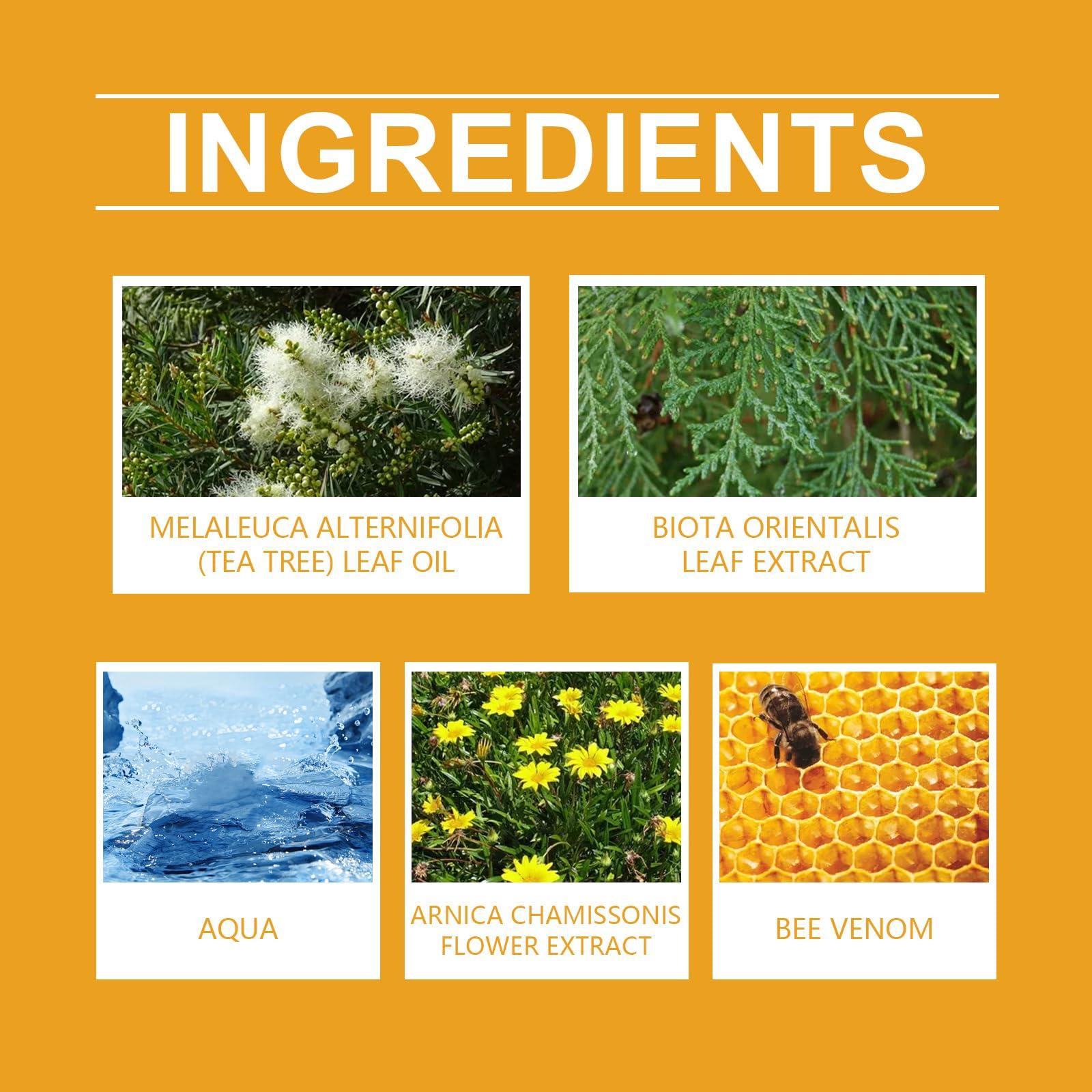 Loobexery 2PCS Bee Venom Repair Cream, Hydrating Moisturizing Cream, Natural Honey Bee Venom Repair Cream Remove Spots for Men&Women, Bee Venom Moisturizing Cream for All Parts of the Body (2*30g)