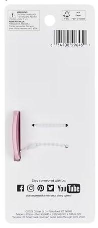 Conair Scunci by Conair Claw Clips, Style & Hold Secure Grip, Pink - 1 Count