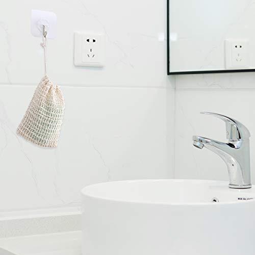 OUNONA OUNONA 3Pcs Soap Saver Bag Natural Sack Soap Net Pouch for Bath and Shower Use