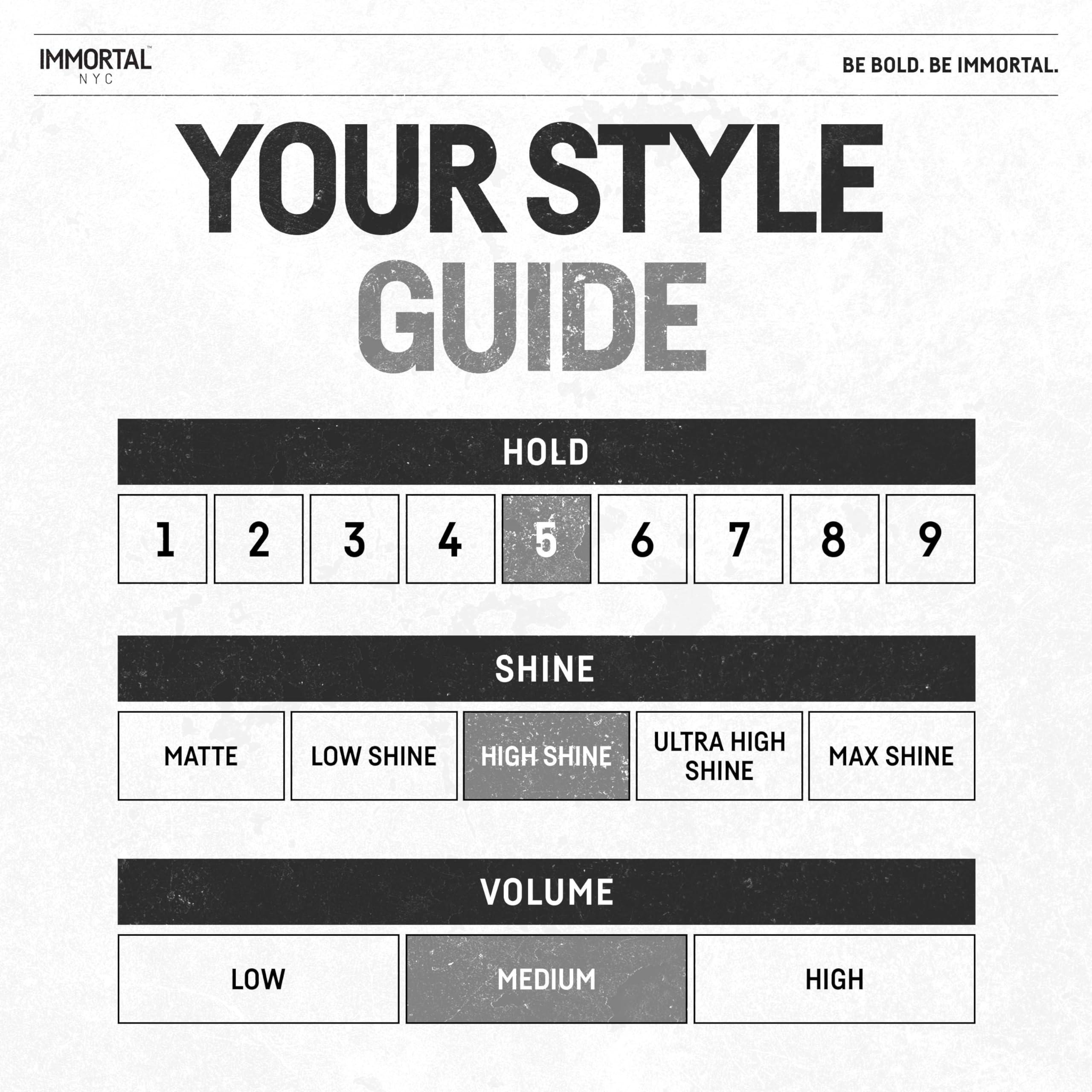 Immortal NYC Immortal NYC Hair Styling Cream Pomade Platinum Edition - Mens Water Based, No Residue Hair Balm - All Natural Pomade -Strong Firm Hold - Gel for All Hair Types