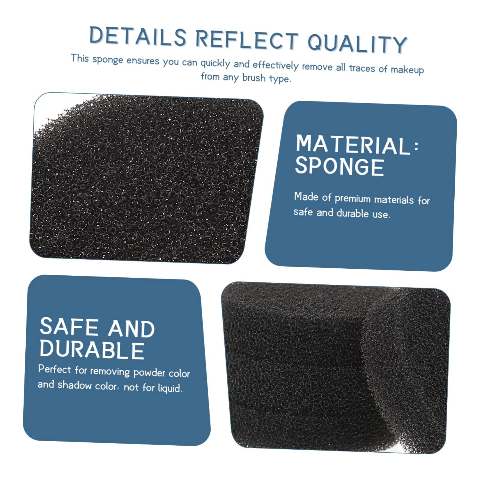 BIUDECO BIUDECO 15pcs Makeup Brush Cleaning Sponge Makeup Brush Cleaning Case Hair Brush Cleaner Makeup Brush Cleaners Brush Washing Mat Dry Brushes Cleaner Sponge Scrubber Sponges Black