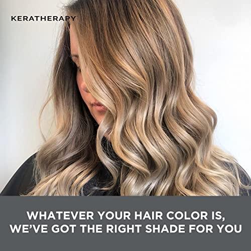 KERATHERAPY Keratherapy Keratin Infused Perfect Match Gray Root Concealer Spray, Light Brown, 3 oz, 118ml - Root Cover Up Spray to Hide Gray Roots - Keratin Therapy Hair Darkening & Temporary Scalp Concealer