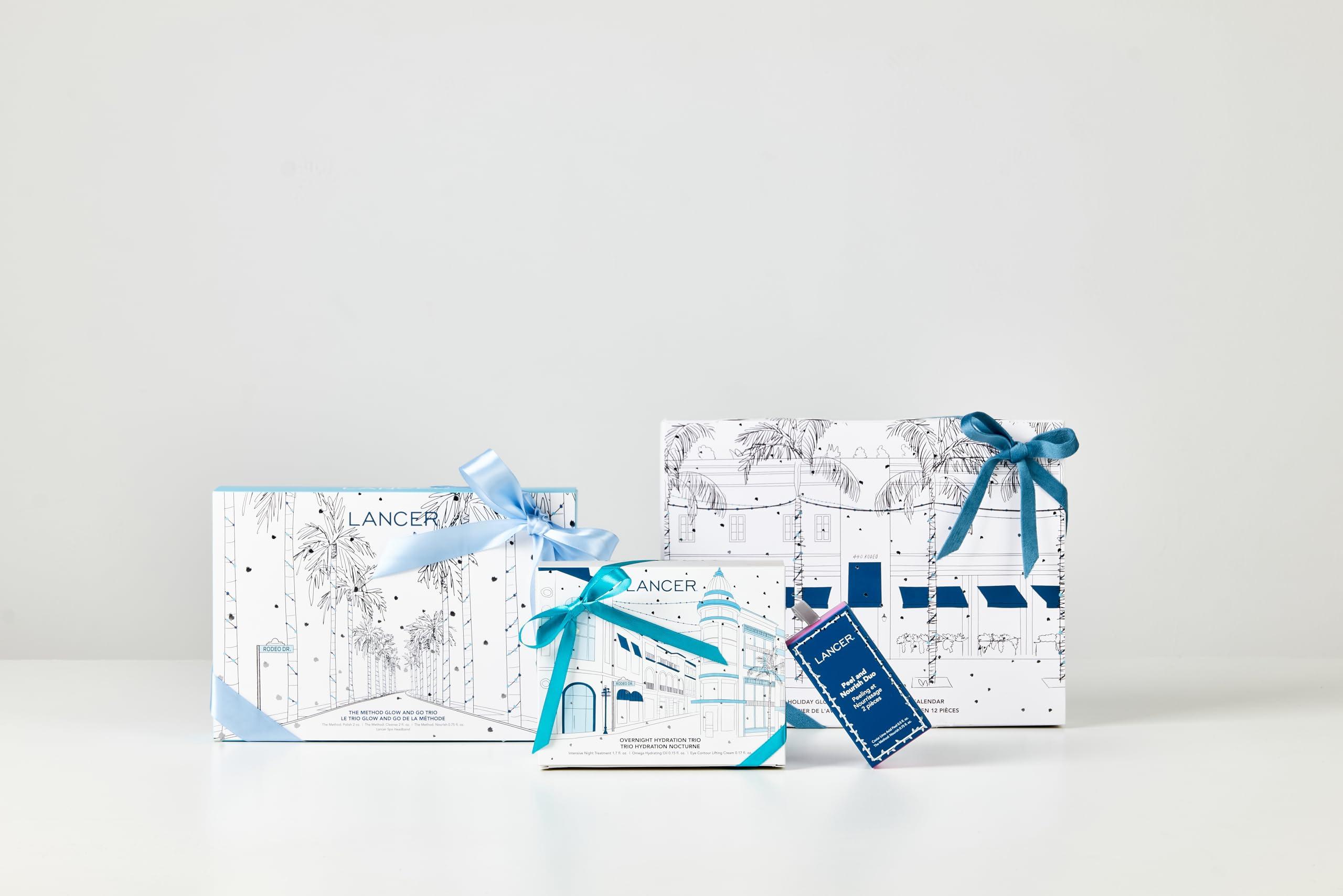 Lancer Lancer Skincare Set: Peel And Nourish Duo Holiday Skincare Kit and Ornament