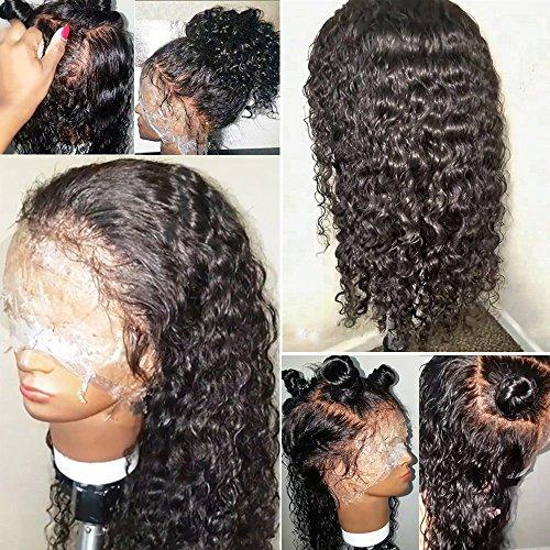 JYZ JYZ Full Lace Human Hair Wigs Burmese Wet Curly Hair 150% Density Full Lace Wigs Human Raw Hair Plucked Bleached Knots with Baby Hair 10 inch Free Part