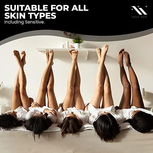 Nova Wax NOVA Wax 1000g (2.2lb) Hard Waxing Beads for Painless Hair Removal, Perfect for Brazilian, Bikini, Face, Legs, Underarm, Back, and Chest - Ideal for Sensitive Skin – Original Floral Scented Formula