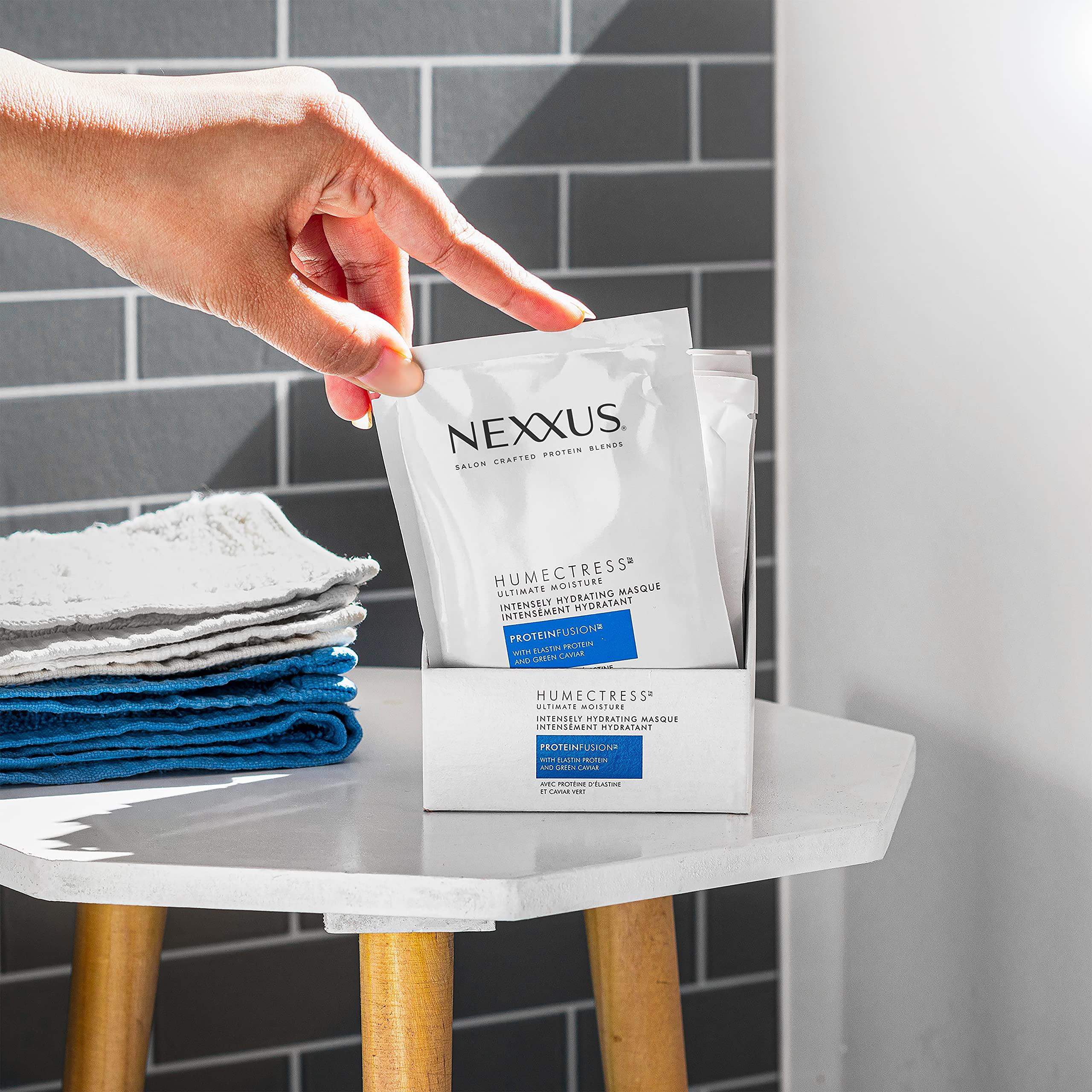 Nexxus Nexxus Humectress Moisturizing Hair Masque for Dry Hair Pack of 10 deep conditioning hair treatment 1.5 oz