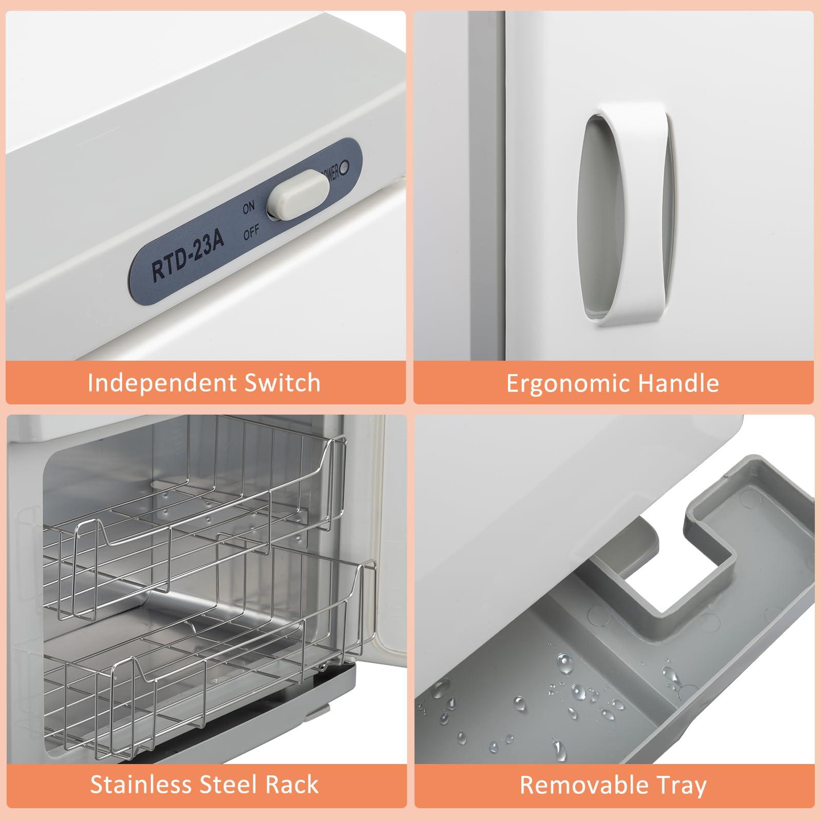 Generic Hot Towel Warmer for Facials Massage, Esthetician Towel Heating Cabinet White, Aluminum Chamber, Salon Beauty Spa Barbershop Equipment (White)