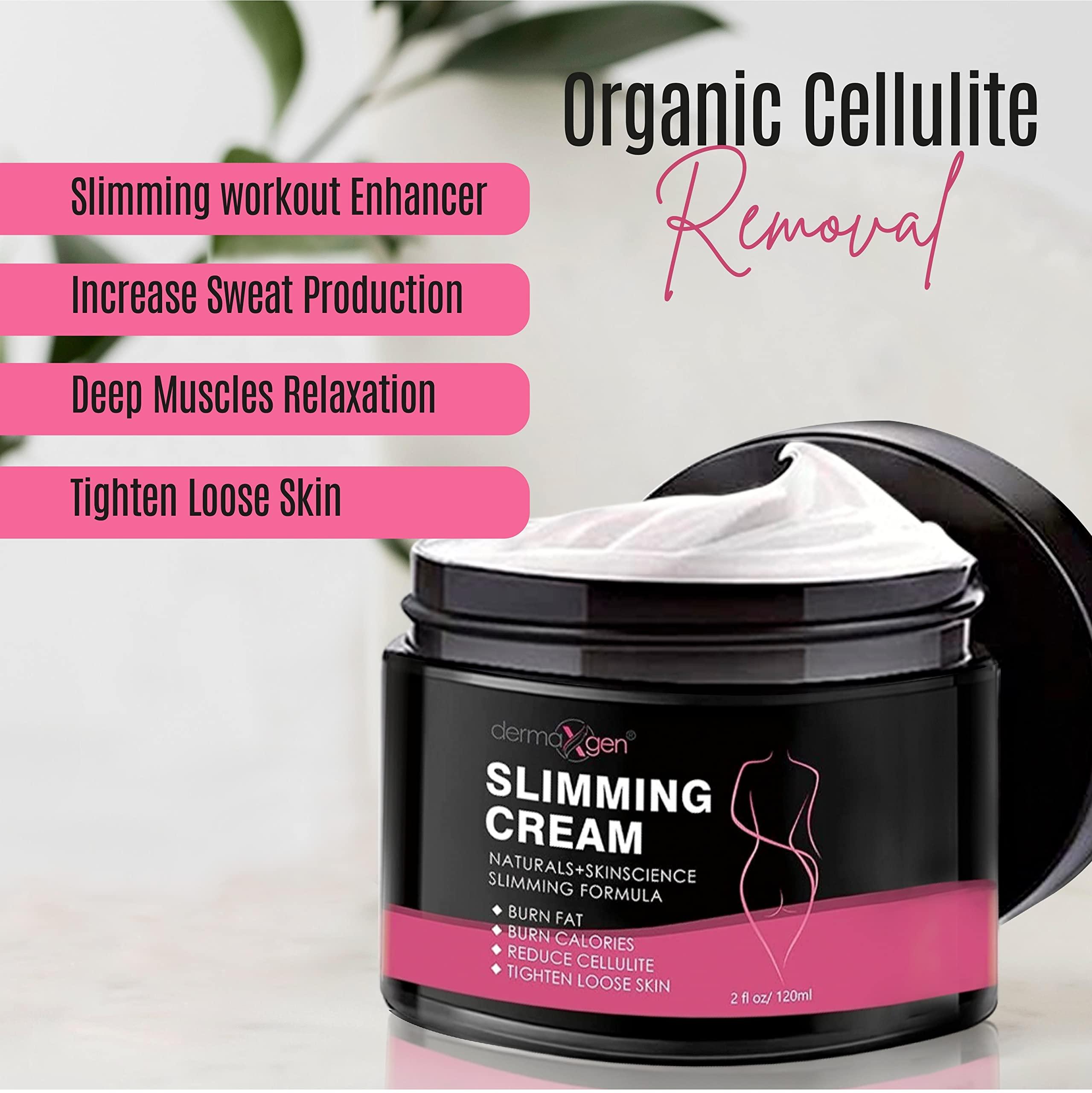 DERMAXGEN Dermaxgen Slimming Cream For Tummy, Abdomen, Belly and Waist Firming Cream - 100% ORGANIC NATURAL Anti Cellulite Cream - Natural Ingredients