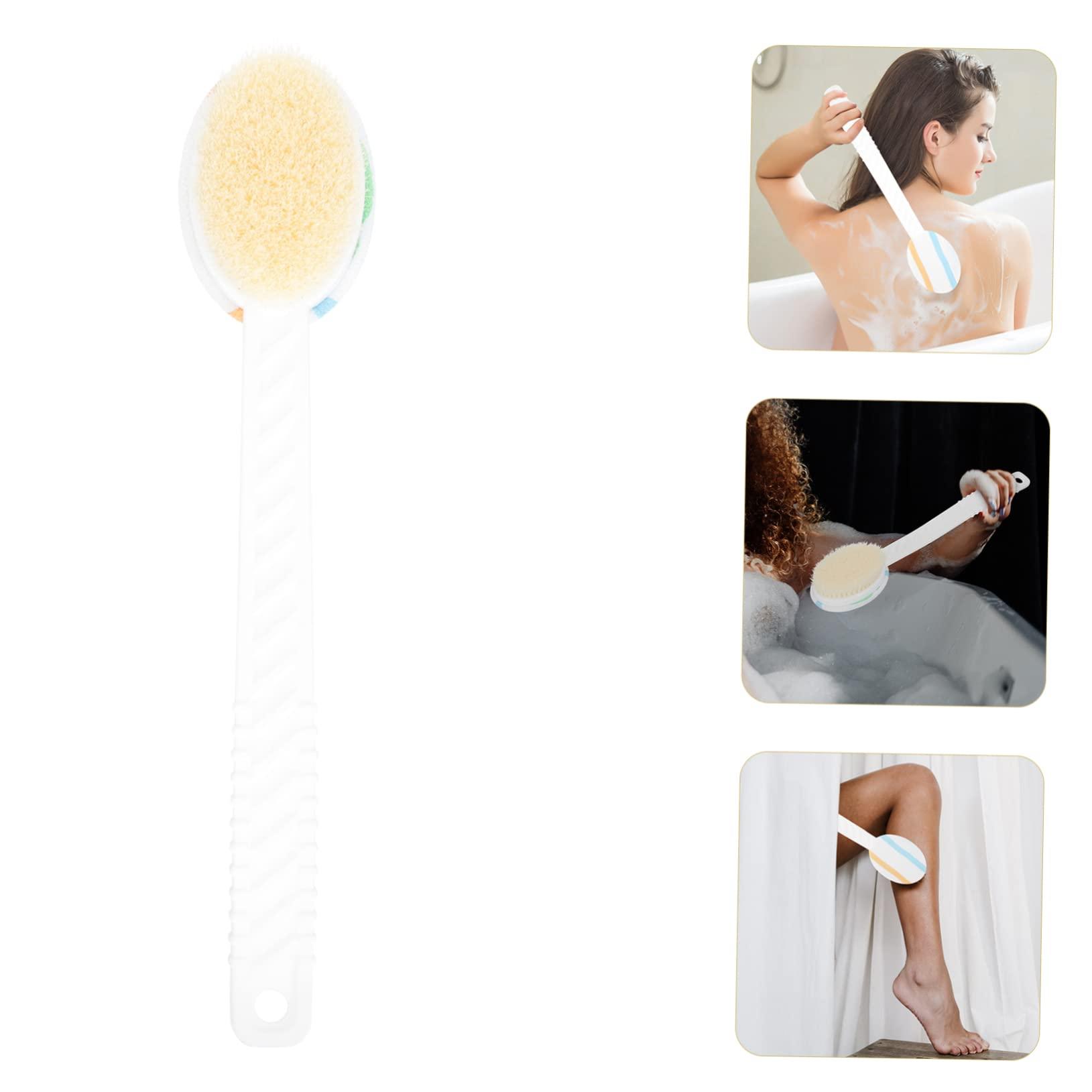 VINTORKY VINTORKY 1pc Bath Brush Bathtub Scrubber Bath Exfoliating Brush Back Massaging Brush Shower Exfoliating Brush Bath Scrubber Bathtub Cleaner Brush Body Brush Cleaning Brush Wet Dry Nylon Fur