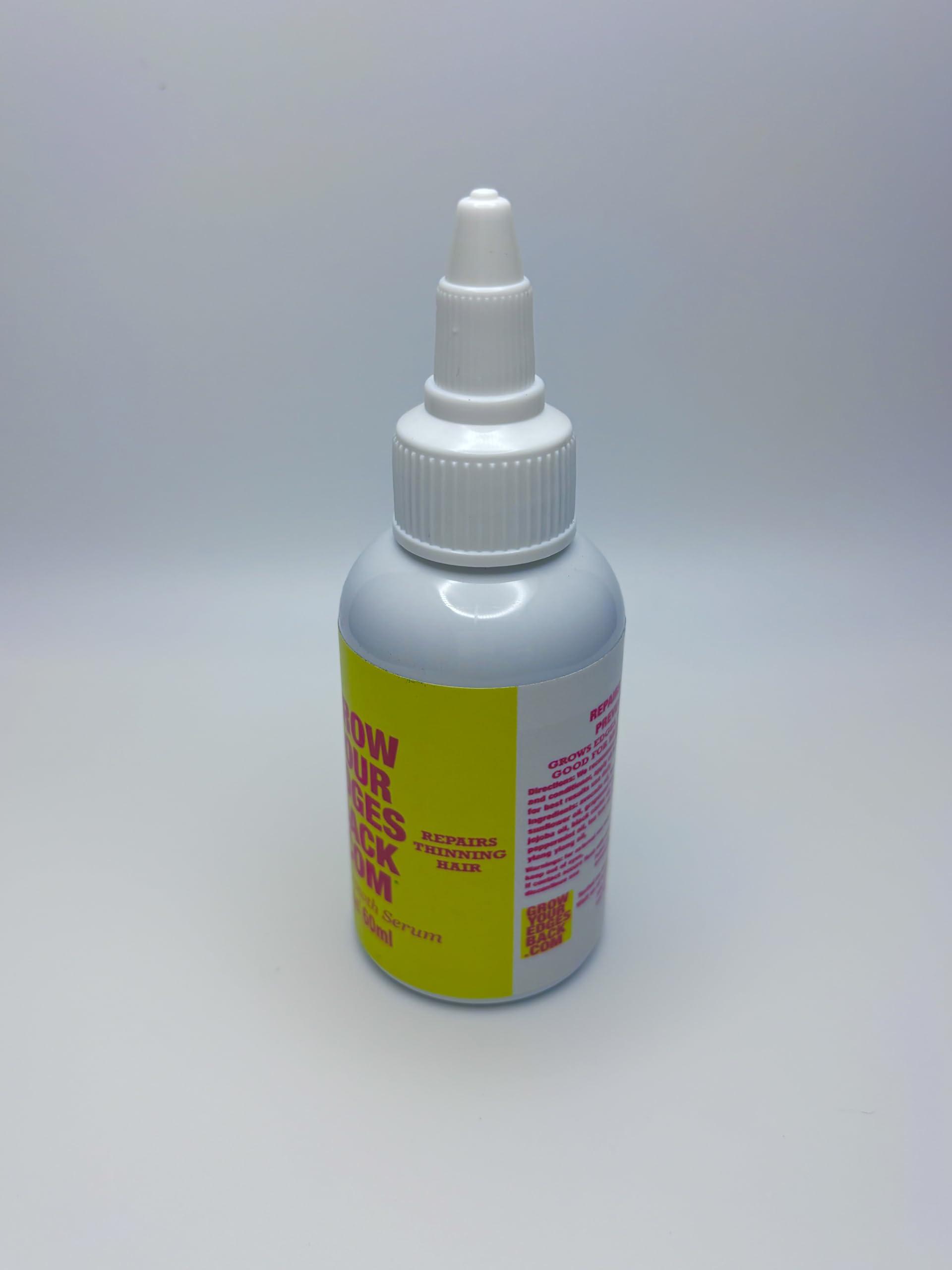 Grow Your Edges Back Grow Your Edges Back Natural Hair Growth Oil for Thicker Edges & Healthier Hair | Fast-Acting Formula with Castor Oil & Aloe Vera | Organic, Safe & Effective for Black Women\'s Hair Care