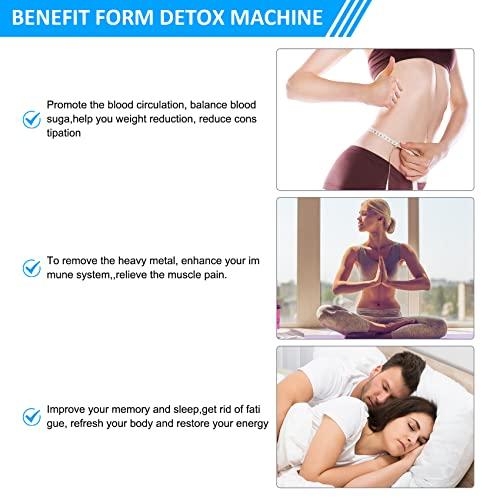 Lecaung Lecaung Detox Foot Bath Machine, Portable Ion Ionic Detox Foot Bath Machine, Foot Cleanse Foot Detox Spa Machine for Home Travelling USE with 10 Liners