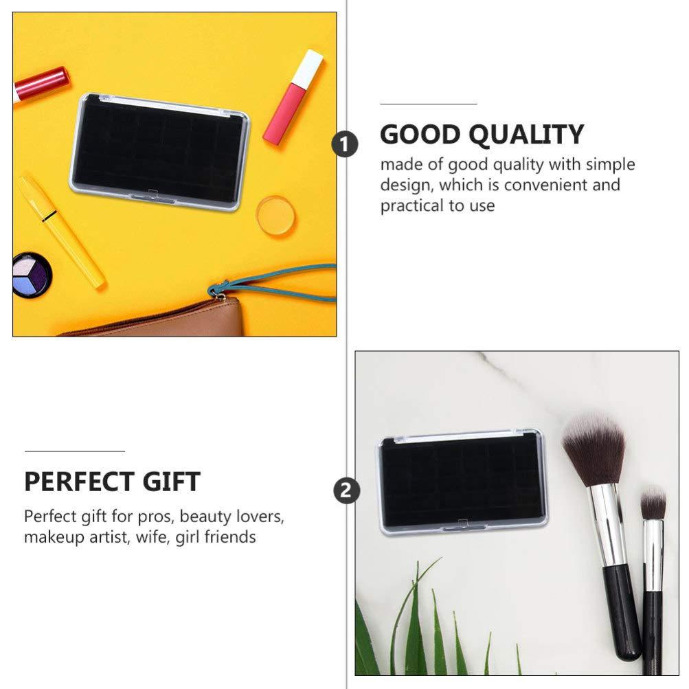 Beaupretty 2pcs 24 Empty Eye Shadow Box Lipstick Case Cosmetic Palettes Eyeshadow Plate Empty Eyeshadow Palettes Plastic Eyeshadow Container Lipstick Plastic Case Makeup Tool Cosmetic Case