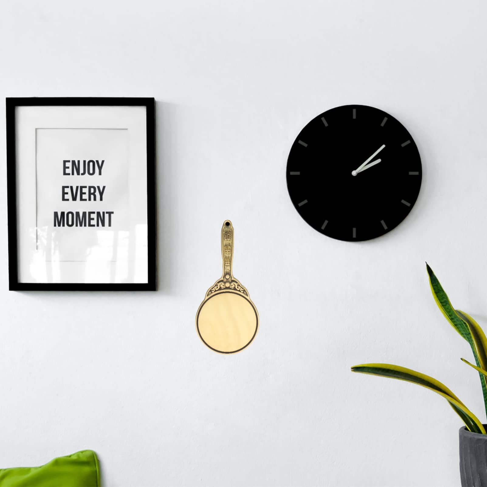 ORFOFE ORFOFE Evil Exorcism Ornament Feng Shui Mirror Handheld Bagua Mirror Sturdy Copper Fall Design