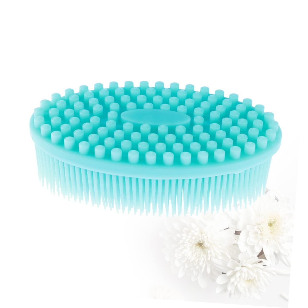 Housoutil Housoutil Bath Exfoliating Silicone Brush Silicone Back Brush Body Exfoliator Brush Massage Back Skin Scrub Brush Silicone Body Scrub Scrubber Silicone Body Tactile Brush Clean