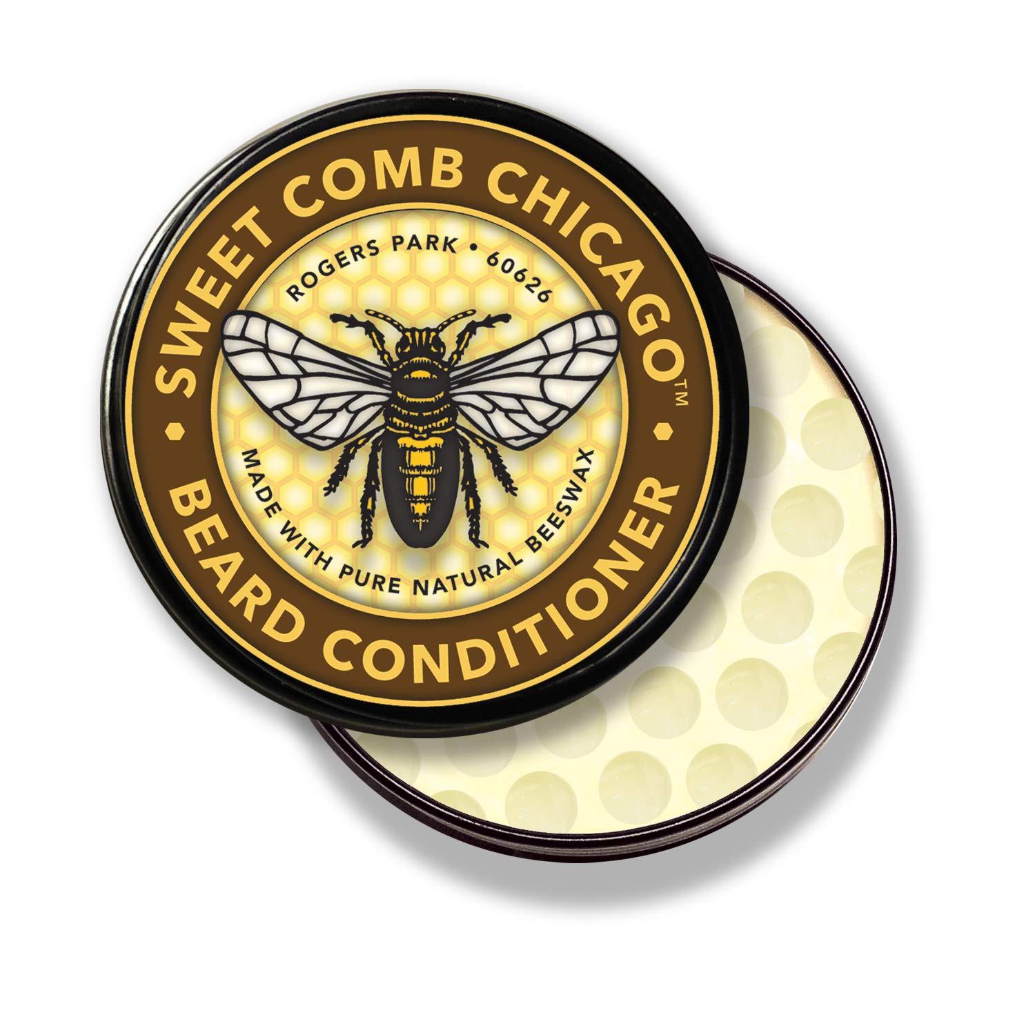 Sweet Comb Chicago Sweet Comb Chicago: Beeswax Beard Conditioner, Strong Hold for Your Beard, Strengthens & Softens Beards & Mustaches - Leave in Conditioner Wax for Men