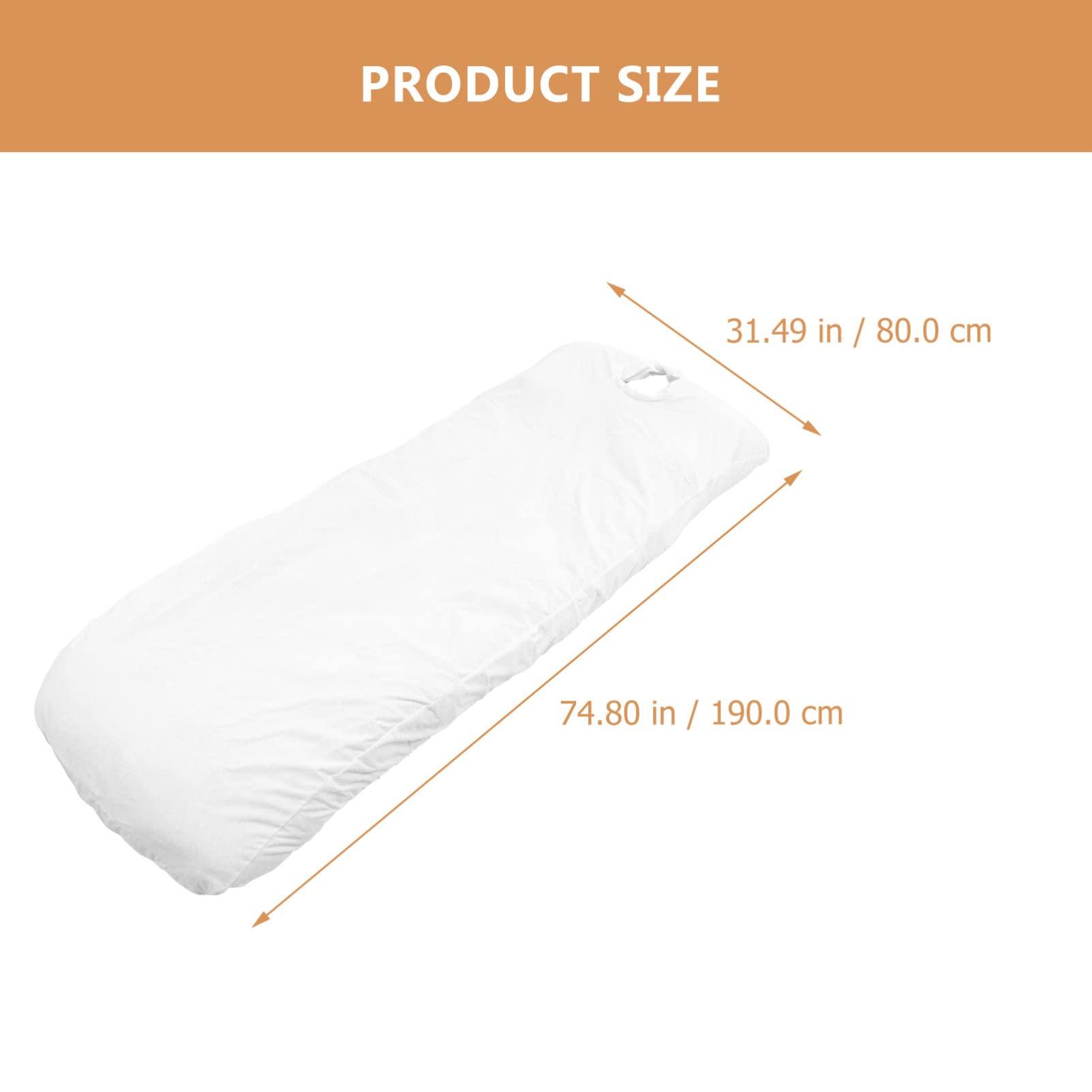 FOMIYES FOMIYES Sheet Beauty Massage Bed Cover Lash Bed for Eyelash Extensions Elastic Beauty Lash Bed Cover Professional Massage Tables Supple Table Skirt Flat Microfiber Cloth White