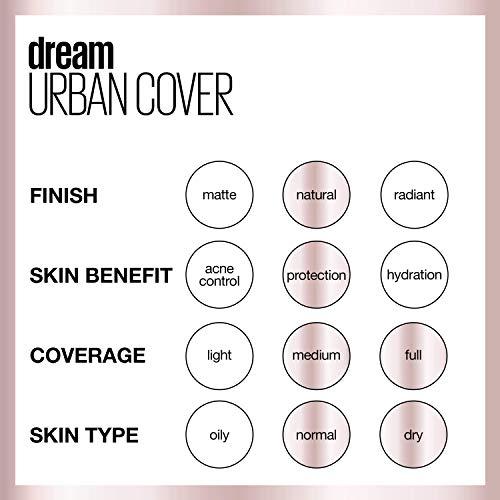 Maybelline New York Maybelline Dream Urban Cover Flawless Coverage Foundation Makeup, SPF 50, Warm Nude