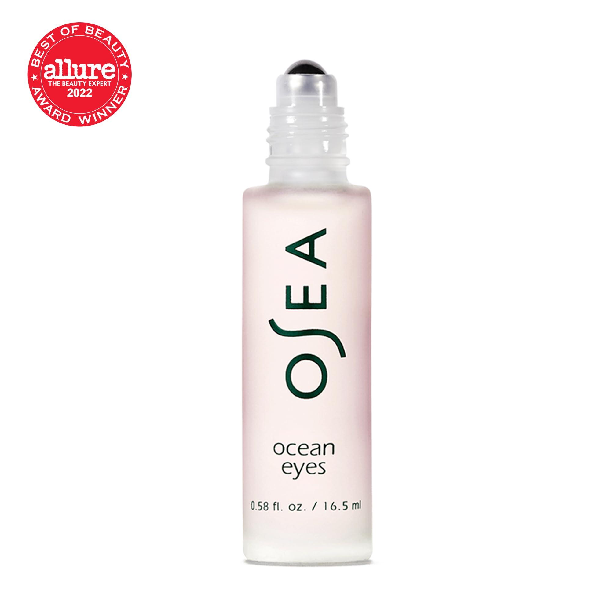 OSEA OSEA Ocean Eyes Age-Defying Eye Serum - For Dark Circles, Puffiness - Cooling Roller Ball Applicator - Hyaluronic Acid, Peptides - Clean Skincare - Vegan & Cruelty-Free Anti-Aging Under Eye Treatment