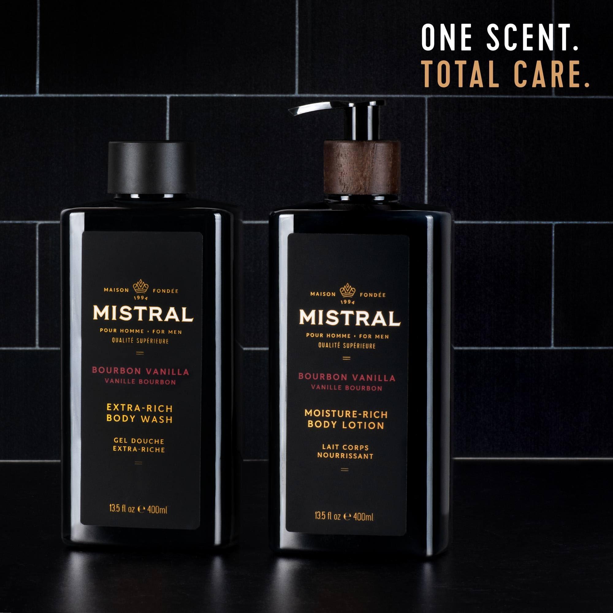 Mistral Mistral Men\'s Moisture-Rich Body Lotion, Bourbon Vanilla, 13.5 Fl Oz