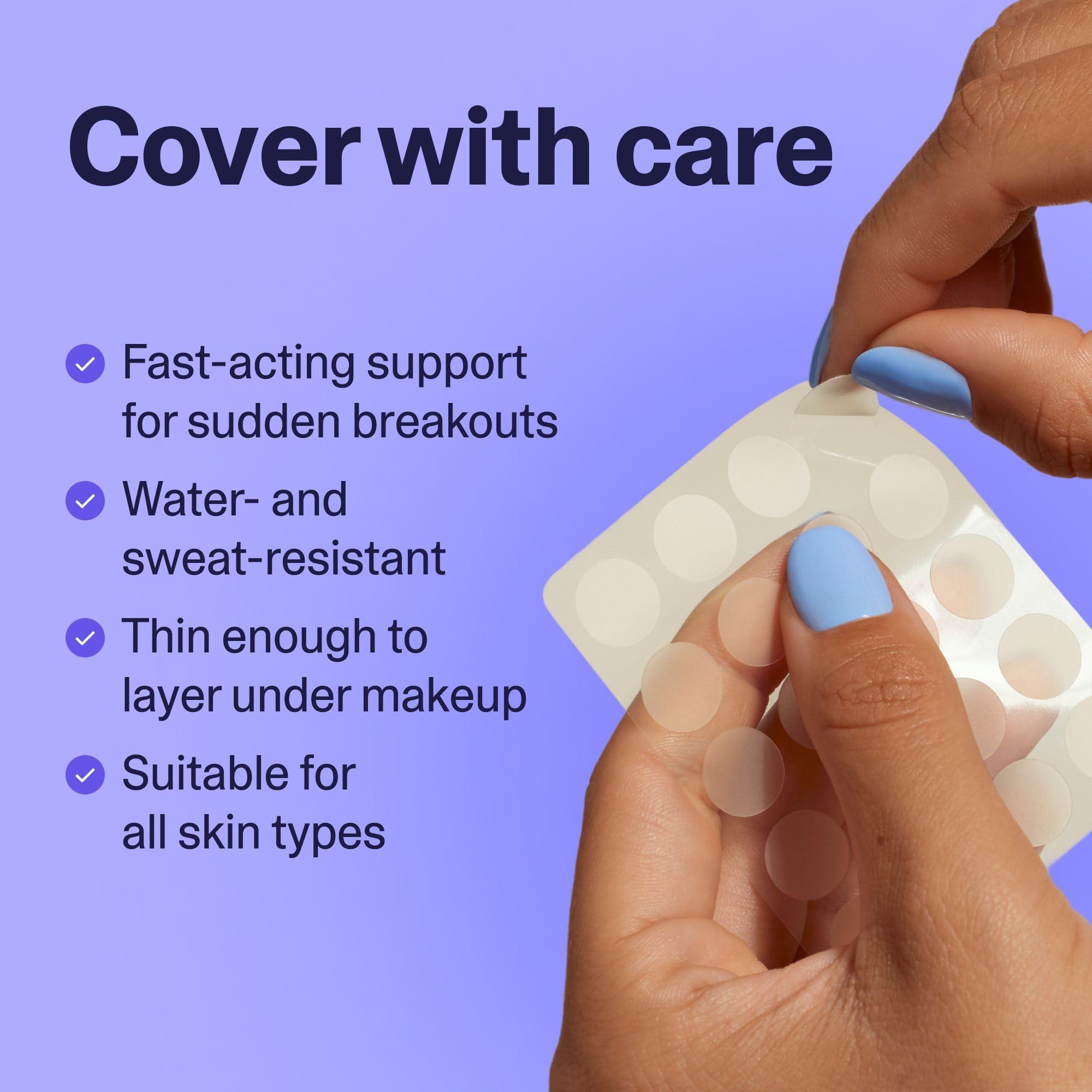 Curology Curology Emergency Spot Pimple Patches for Face, Hydrocolloid Pimple Patches Fast-Acting Support, Spot Concealing and Oil Absorbing, 40 Count