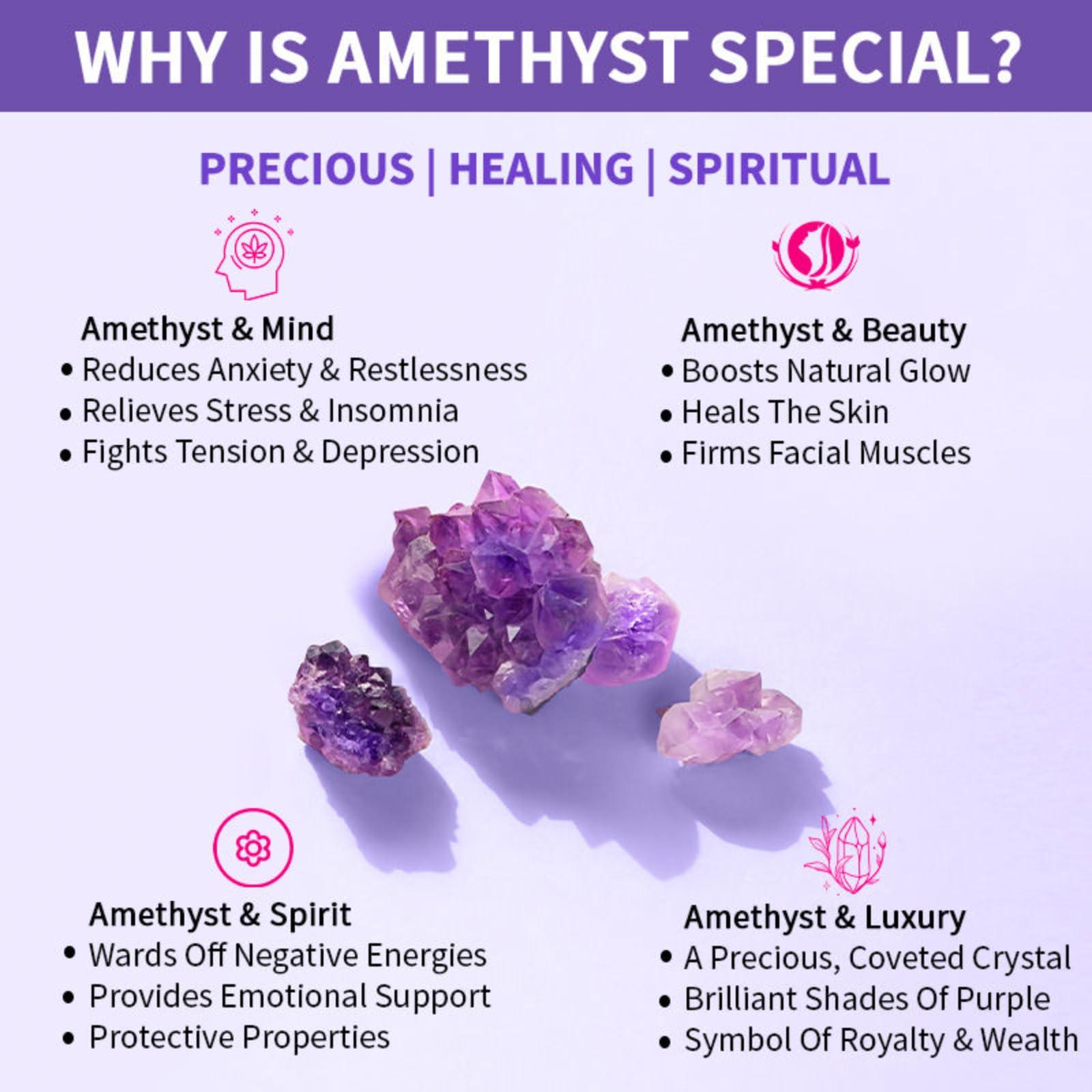 Nykaa Naturals Nykaa Naturals Amethyst Face Roller - Diminishes Fine Lines and Wrinkles - Natural Crystals for Skin Calming - Tones and Sculpts Skin - 1 pc