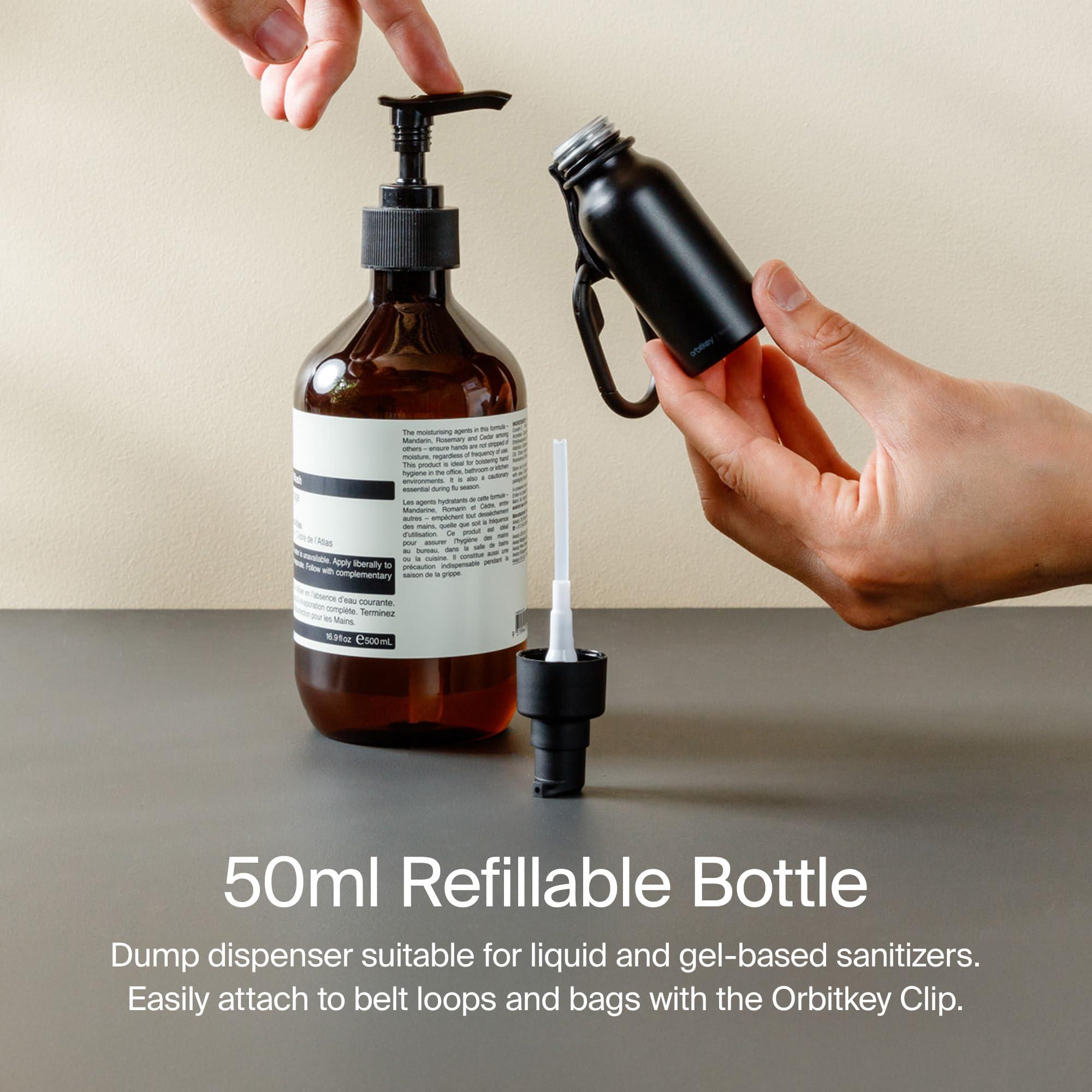 Orbitkey Orbitkey Clip-on Refillable Bottle 50ml - Black